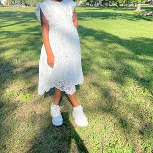 Worn once for pictures - White cute dress